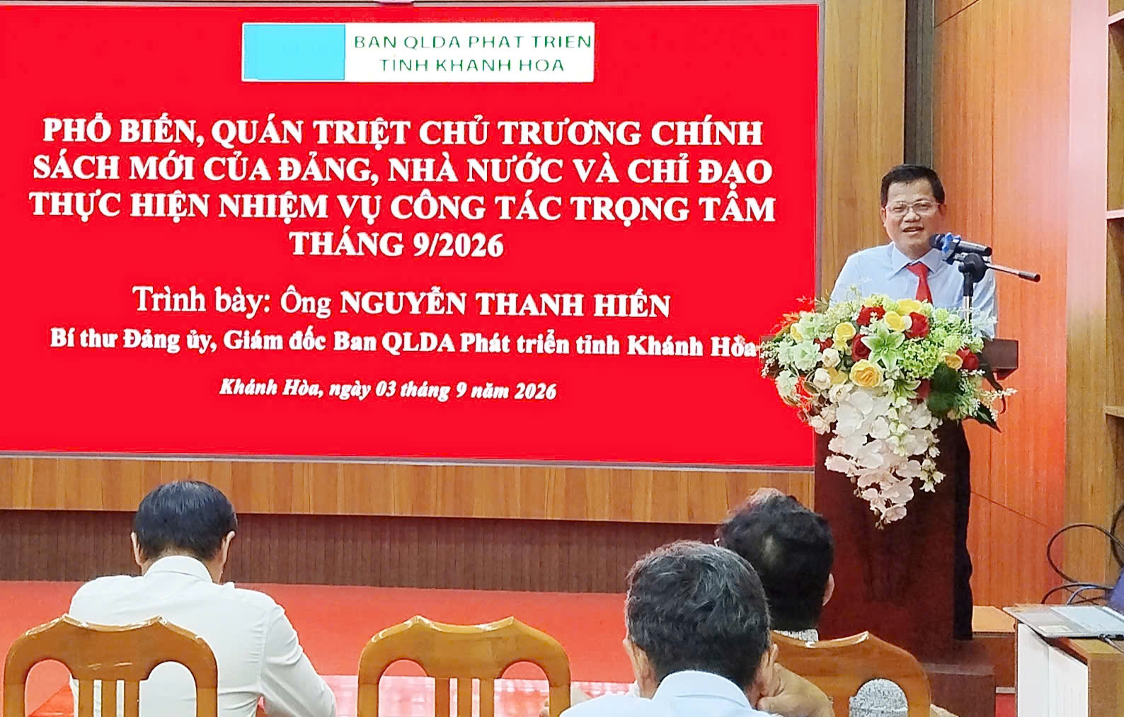Hình ảnh về BAN QLDA PHÁT TRIỂN TỈNH KHÁNH HÒA TỔ CHỨC LỄ CHÀO CỜ VÀ SINH HOẠT ĐẦU THÁNG 9/2026
