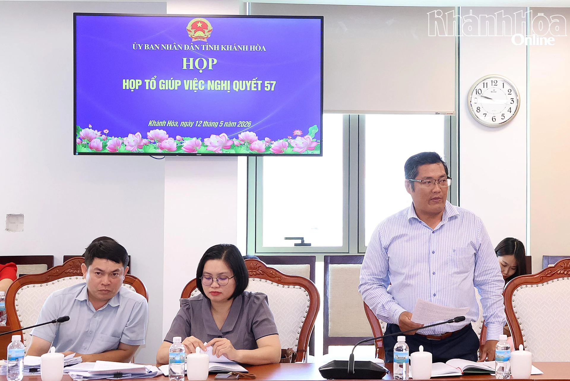 Phó Chủ tịch UBND tỉnh Nguyễn Thanh Hà họp Tổ giúp việc Nghị quyết số 57