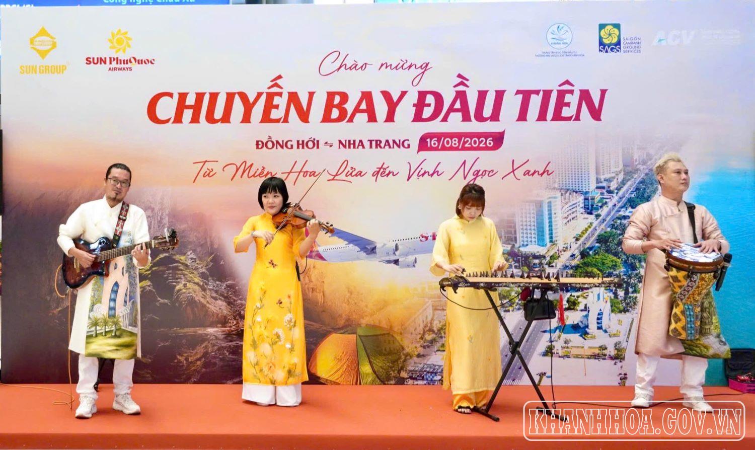 Đón chuyến bay đầu tiên kết nối trực tiếp Quảng Trị và Khánh Hòa