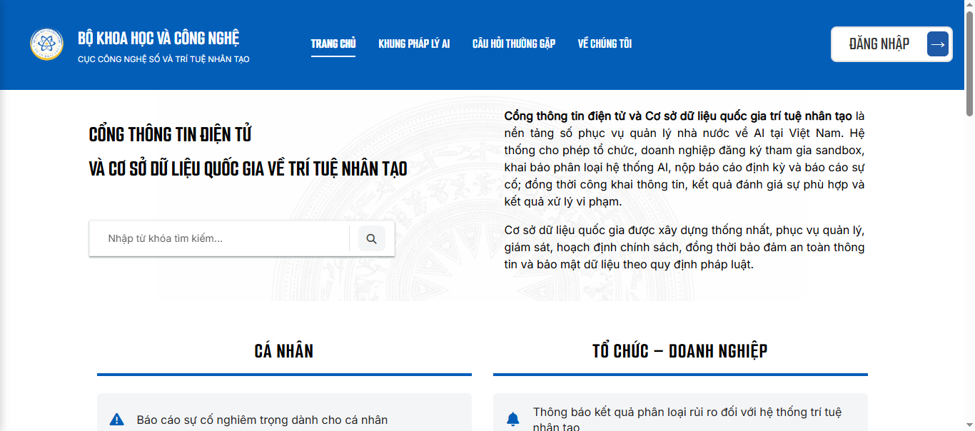 Cổng thông tin một cửa về trí tuệ nhân tạo chính thức vận hành