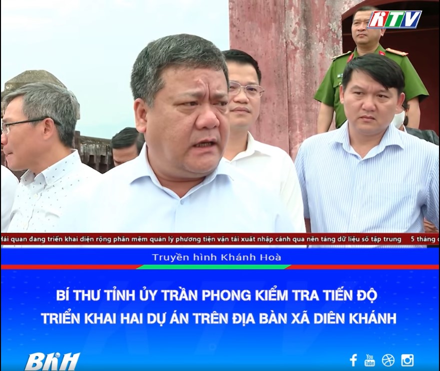 Hình ảnh về VIDEO_ Bí thư Tỉnh ủy Trần Phong kiểm tra tiến độ triển khai hai dự án trên địa bàn xã Diên Khánh 