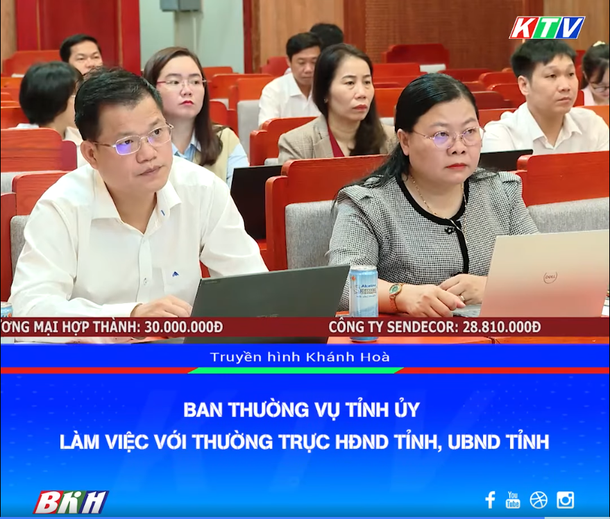 VIDEO: Ban Thường vụ Tỉnh ủy làm việc với Thường trực HĐND tỉnh, UBND tỉnh