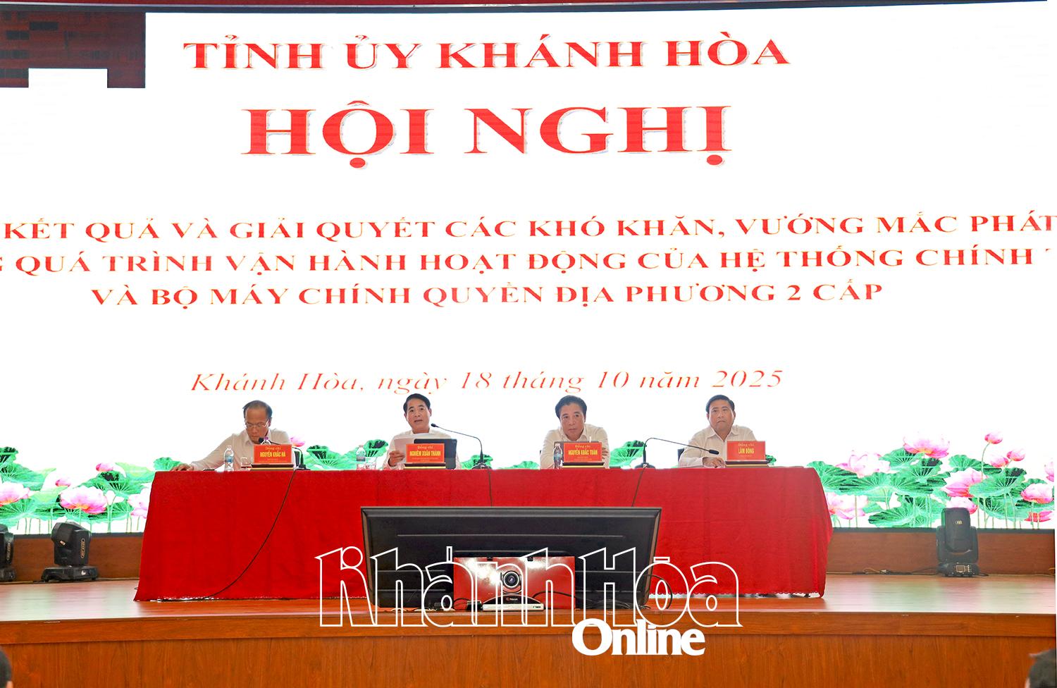 Hội nghị chuyên đề về vận hành hệ thống chính trị và bộ máy chính quyền địa phương 2 cấp