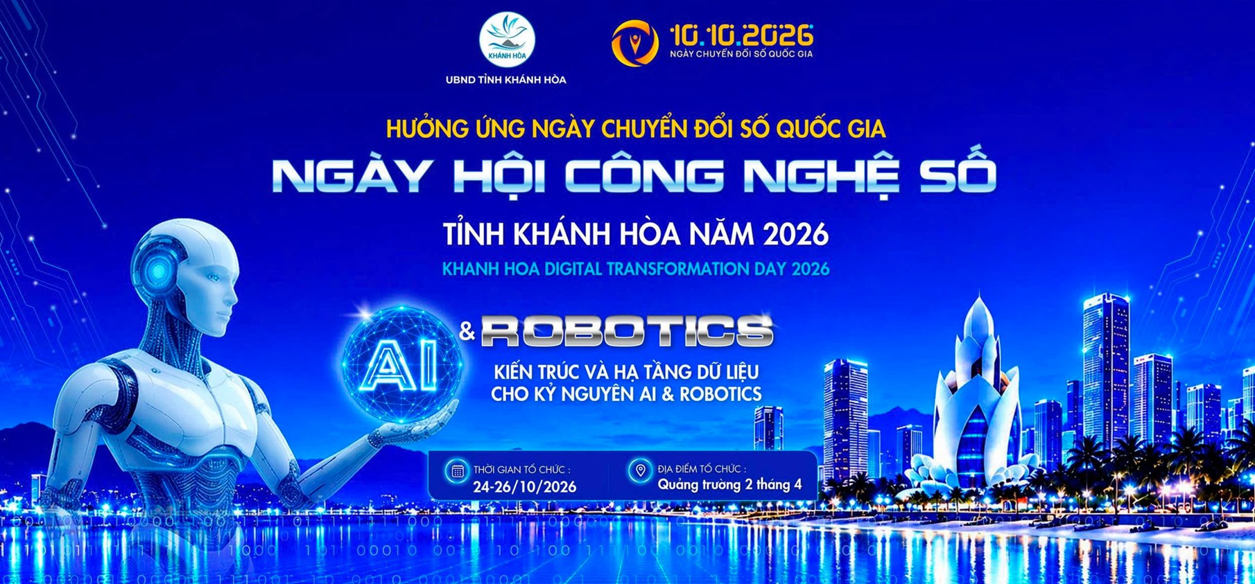 Từ ngày 24 đến 26-10 sẽ diễn ra Ngày hội Công nghệ số tỉnh Khánh Hòa năm 2026