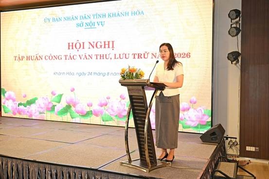 Hội nghị tập huấn công tác văn thư, lưu trữ năm 2026