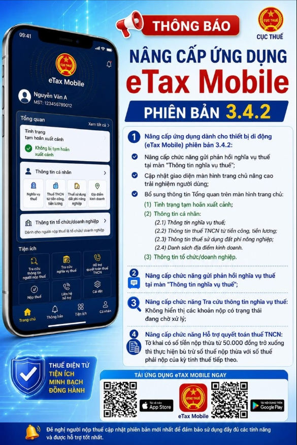 Cục Thuế ra mắt eTax Mobile mới, tăng trải nghiệm và minh bạch dữ liệu