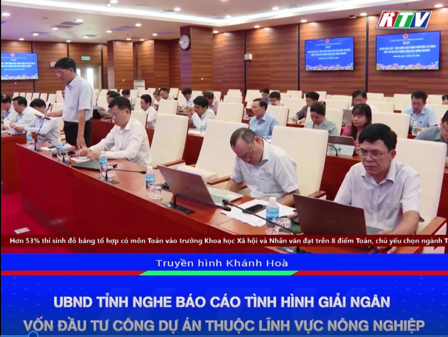VIDEO: UBND tỉnh nghe báo cáo tình hình giải ngân vốn đầu tư công dự án thuộc lĩnh vực nông nghiệp