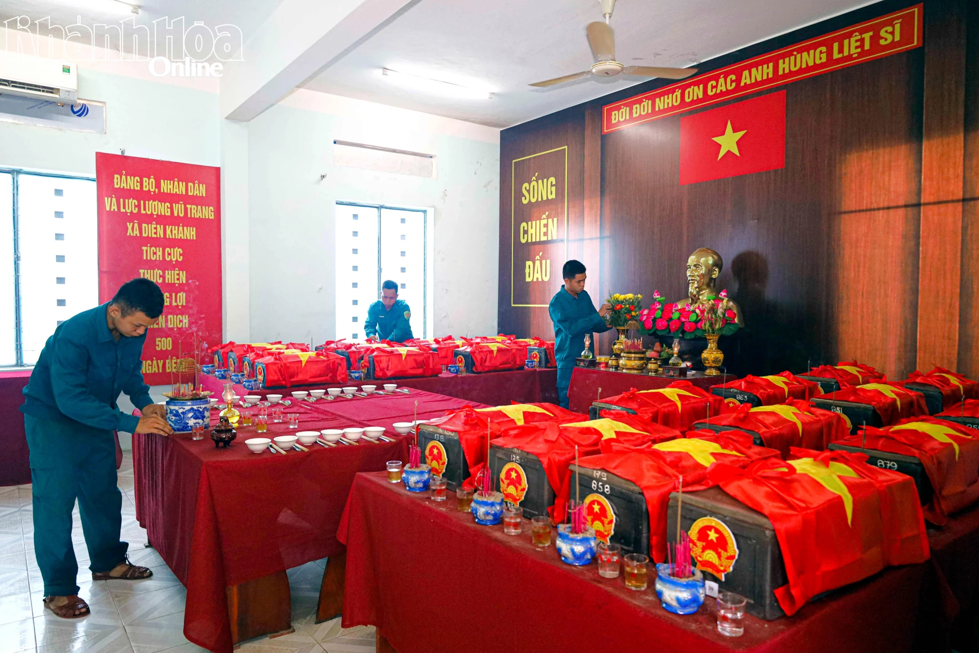 Xã Diên Khánh: Nỗ lực tìm kiếm, quy tập hài cốt liệt sĩ