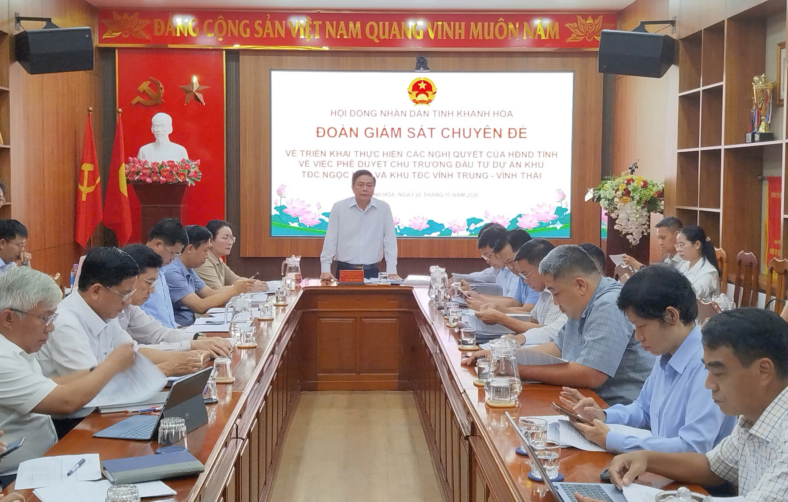 VIDEO: Đồng chí Lữ Thanh Hải làm việc với Ban Quản lý dự án Phát triển tỉn