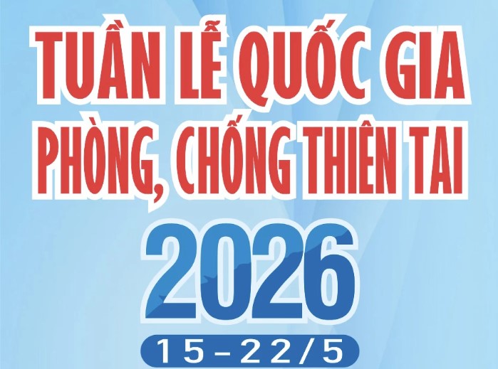 Hưởng ứng Tuần lễ Quốc gia phòng, chống thiên tai năm 2026 với chủ đề “Cộng đồng chung tay phòng, chống thiên tai”