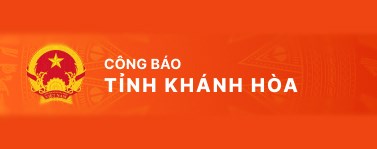 Công Báo Tỉnh Khánh Hòa